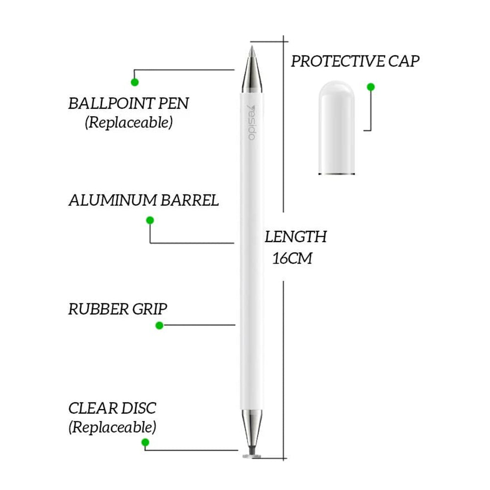 Touch Pen Yesido ST04, 2in1, Wit