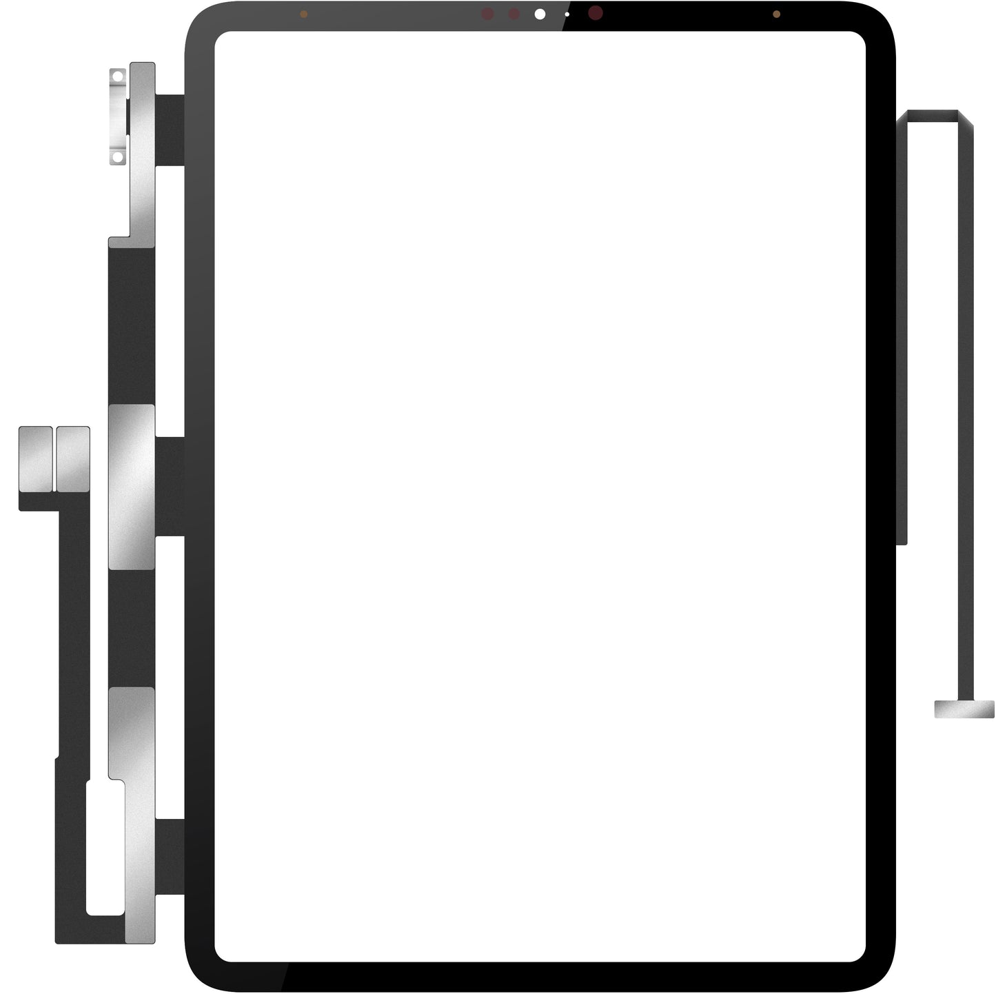 Touchscreen Forward Guard OCA voor Apple iPad Pro 12.9 (2018), Zwart