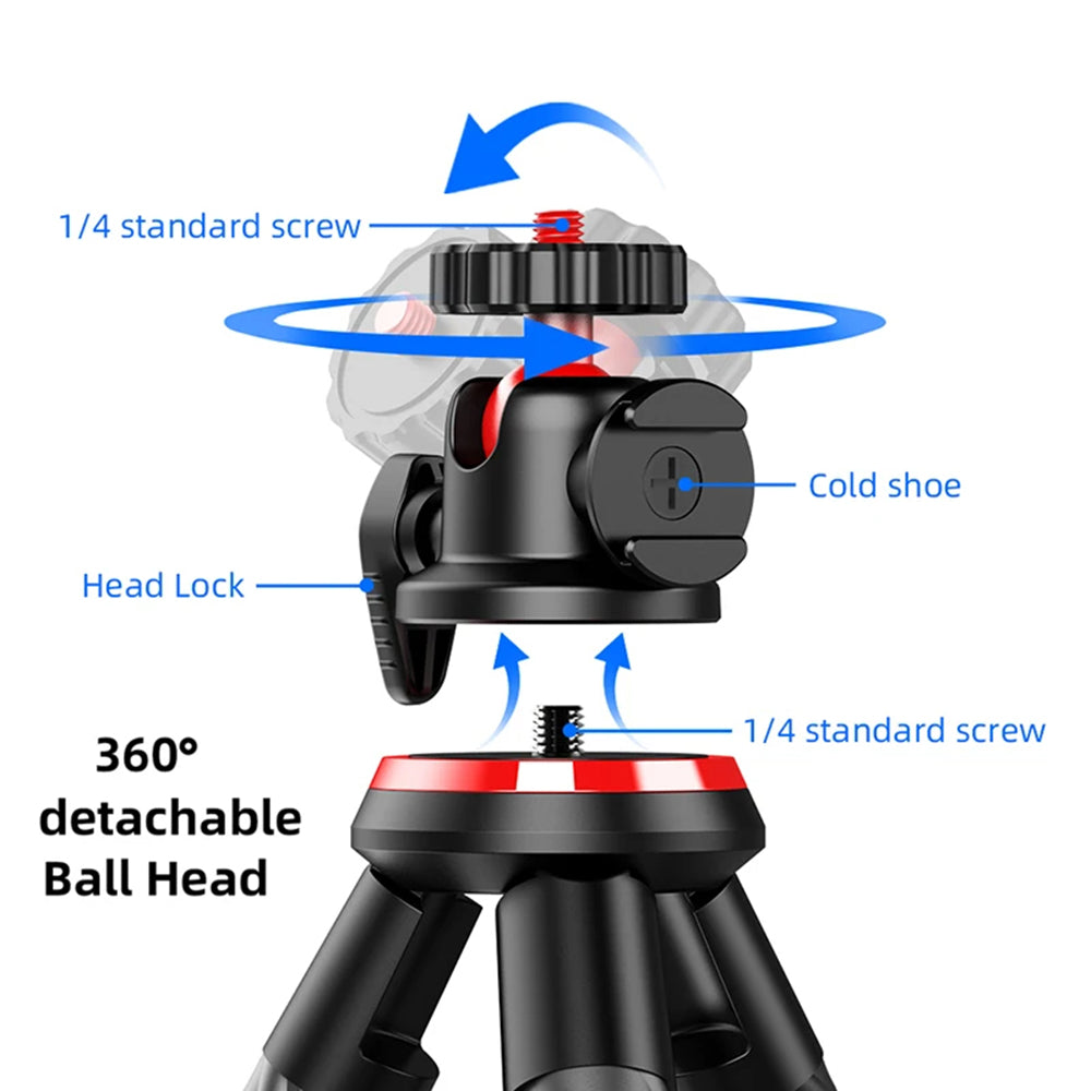 Statief 1/4inch Techsuit C02, Zwart