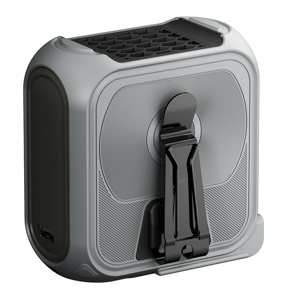 Draagbare Ventilator Techsuit Z13 met externe batterij 10000mAh, Grijs