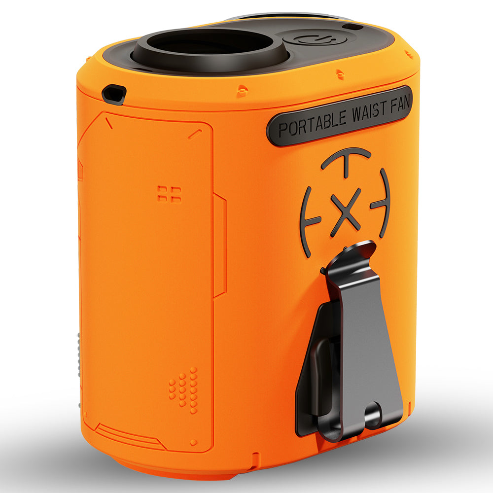 Draagbare Ventilator Techsuit Z14 met externe batterij 5000mAh, Oranje
