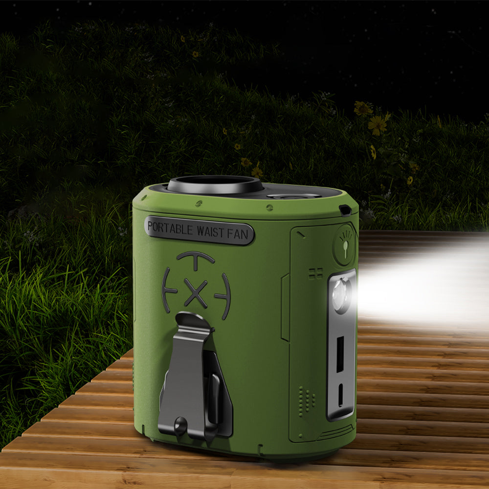 Draagbare Ventilator Techsuit Z14 met externe batterij 5000mAh, Groen