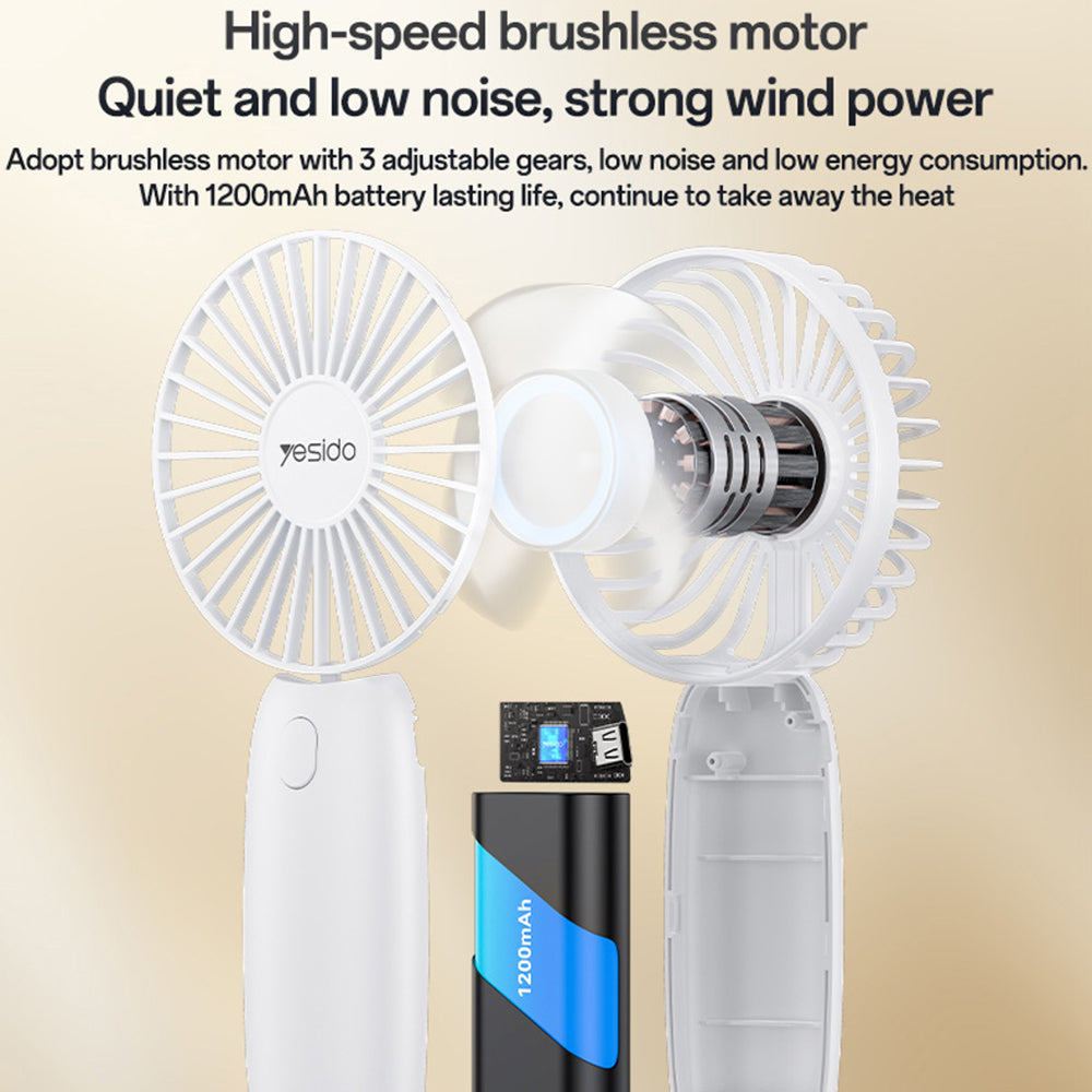 Draagbare Ventilator Yesido YF15, Wit