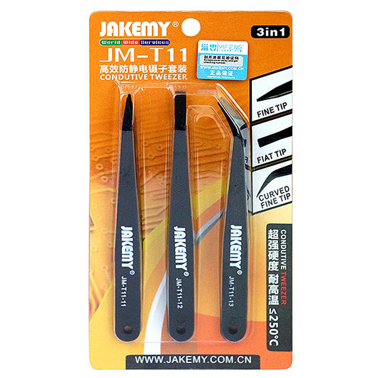 Jakemy antistatisch pincet JM-T11, 3in1
