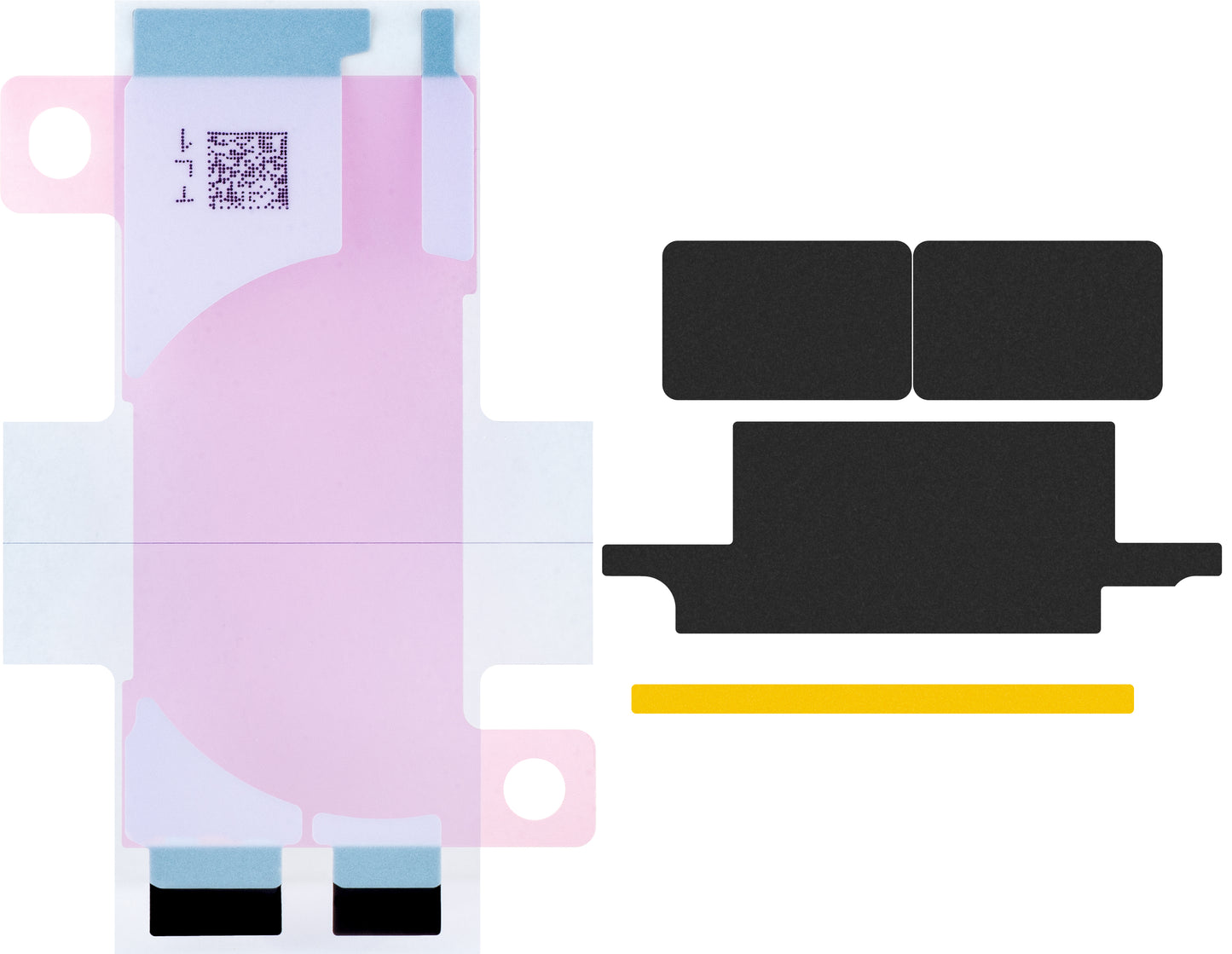 Apple iPhone 12 mini batterij met BMS Flex Band integratie (geen soldeercontacten nodig) 