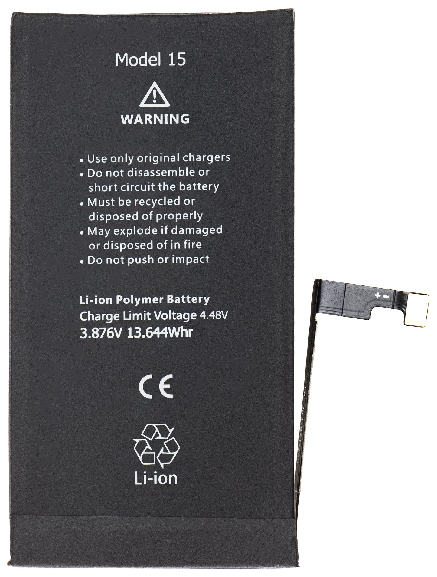 Accu Apple iPhone 15, Hoge Capaciteit