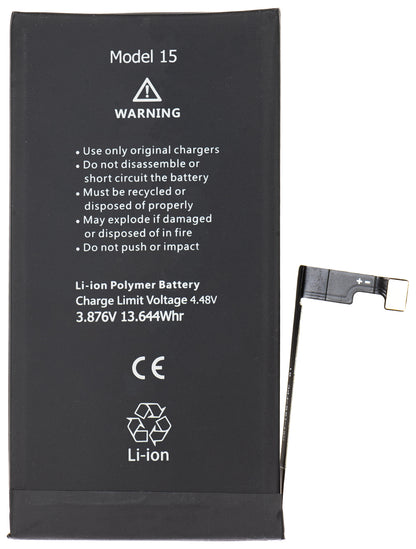 Accu Apple iPhone 15, Hoge Capaciteit