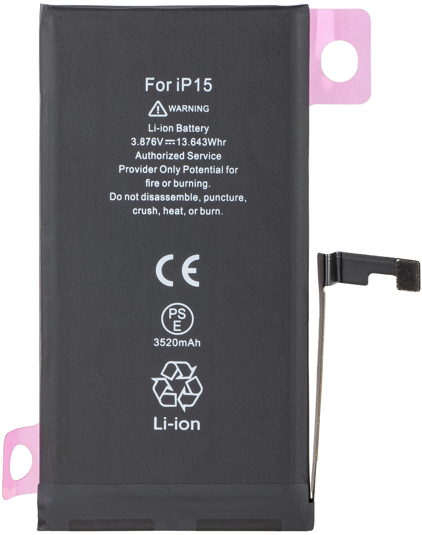 Apple iPhone 15 Accu, Diagnostische Hoge Capaciteit