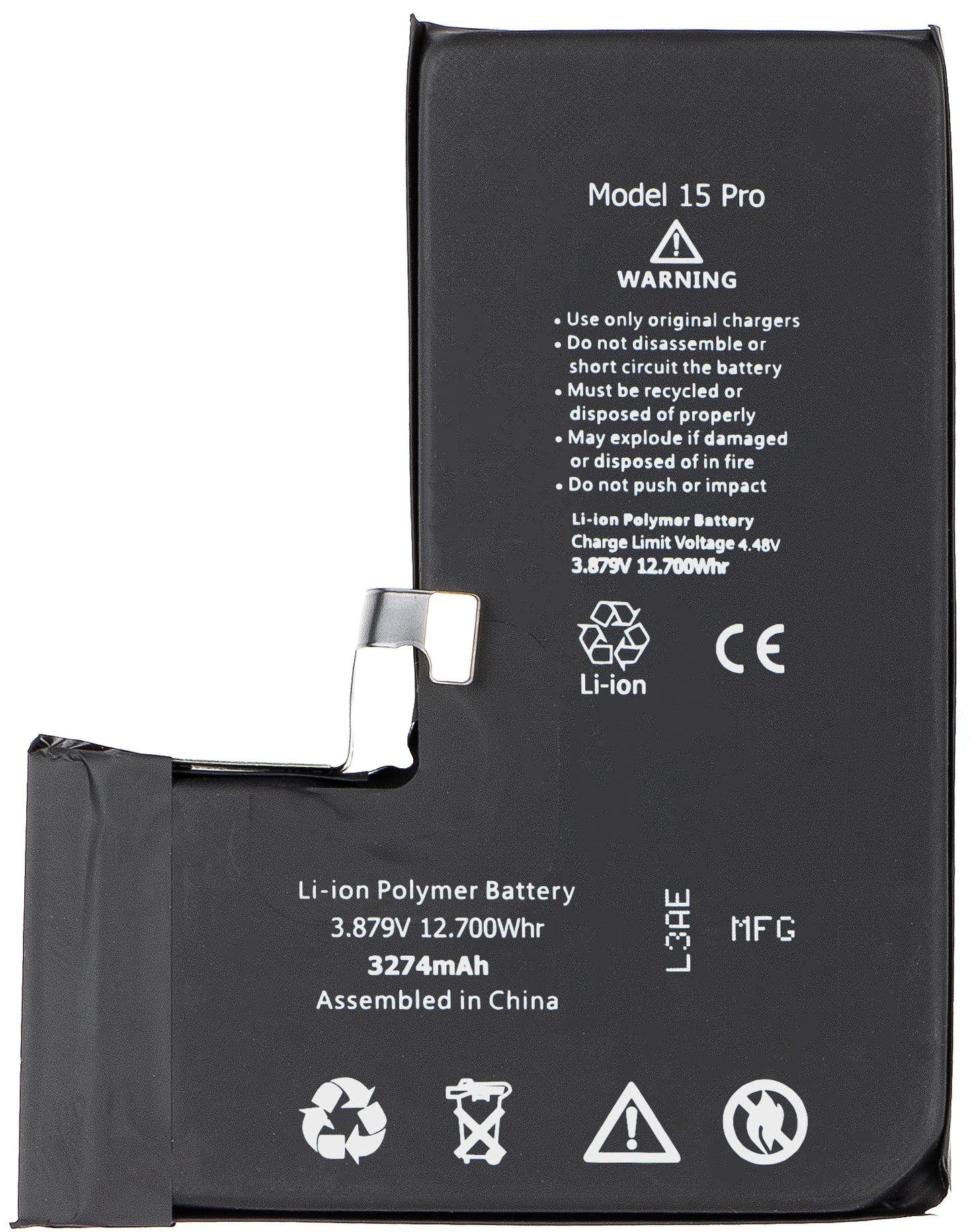 Apple iPhone 15 Pro batterij