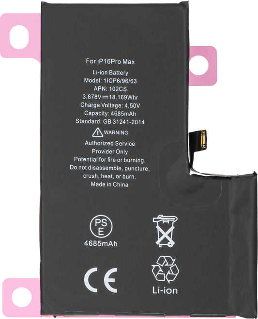 Apple iPhone 16 Pro Max batterij, Diagnostiek