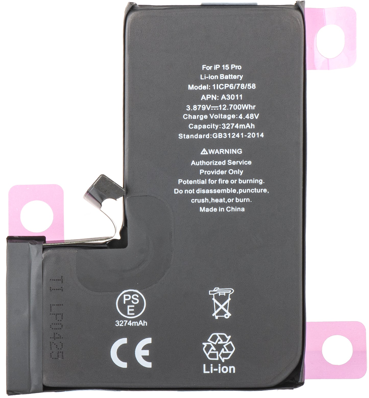 Accu voor Apple iPhone 15 Pro, Diagnose