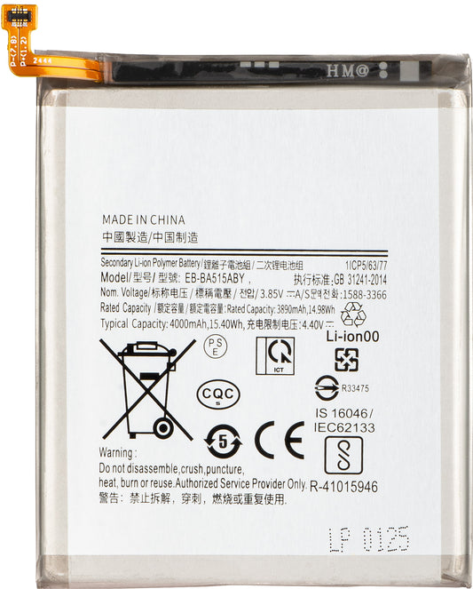 Accu voor Samsung Galaxy A51 A515, EB-BA515ABY