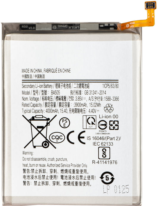 Accu voor Samsung Galaxy A50s A507 / A30s A307 / A50 A505 / A30 A305, EB-BA505ABU