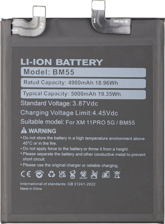 Accu voor Xiaomi Mi 11 Ultra, BM55