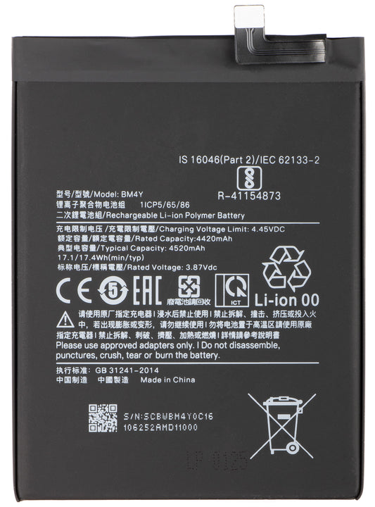 Accu voor Xiaomi Poco F3, BM4Y