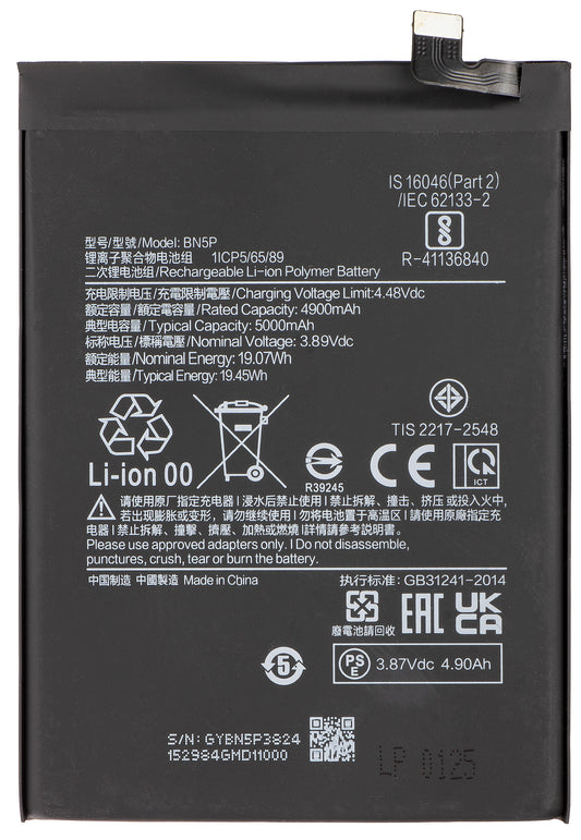Accu voor Xiaomi Redmi Note 13 5G, BN5P