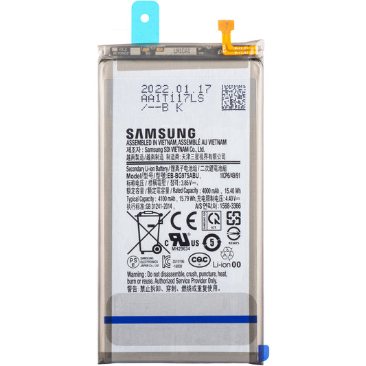 Samsung Galaxy S10+ G975 Battery, EB-BG975ABU, Service Pack GH82-18827A