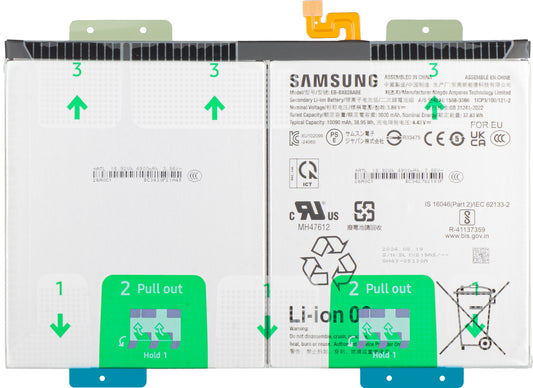 Accu Samsung Galaxy Tab S10+, EB-BX828ABE, Service Pack GH82-35927A
