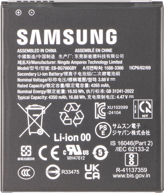Accu Samsung Galaxy XCover7 Pro, EB-BG766GBY, Service Pack GH43-05270A