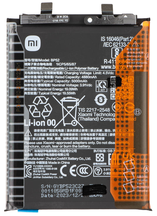 Accu Xiaomi Poco F6, BP52, Service Pack 1330102000136D