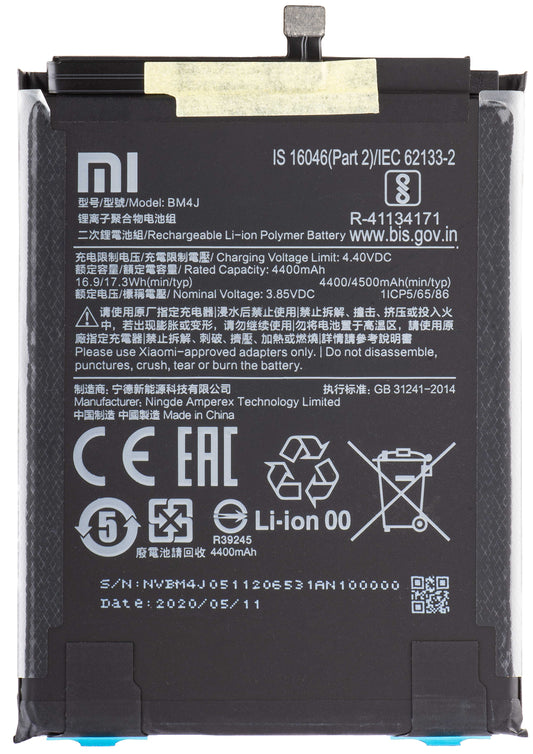 Accu Xiaomi Redmi Note 8 Pro, BM4J, Service Pack 46BM4JA030H8