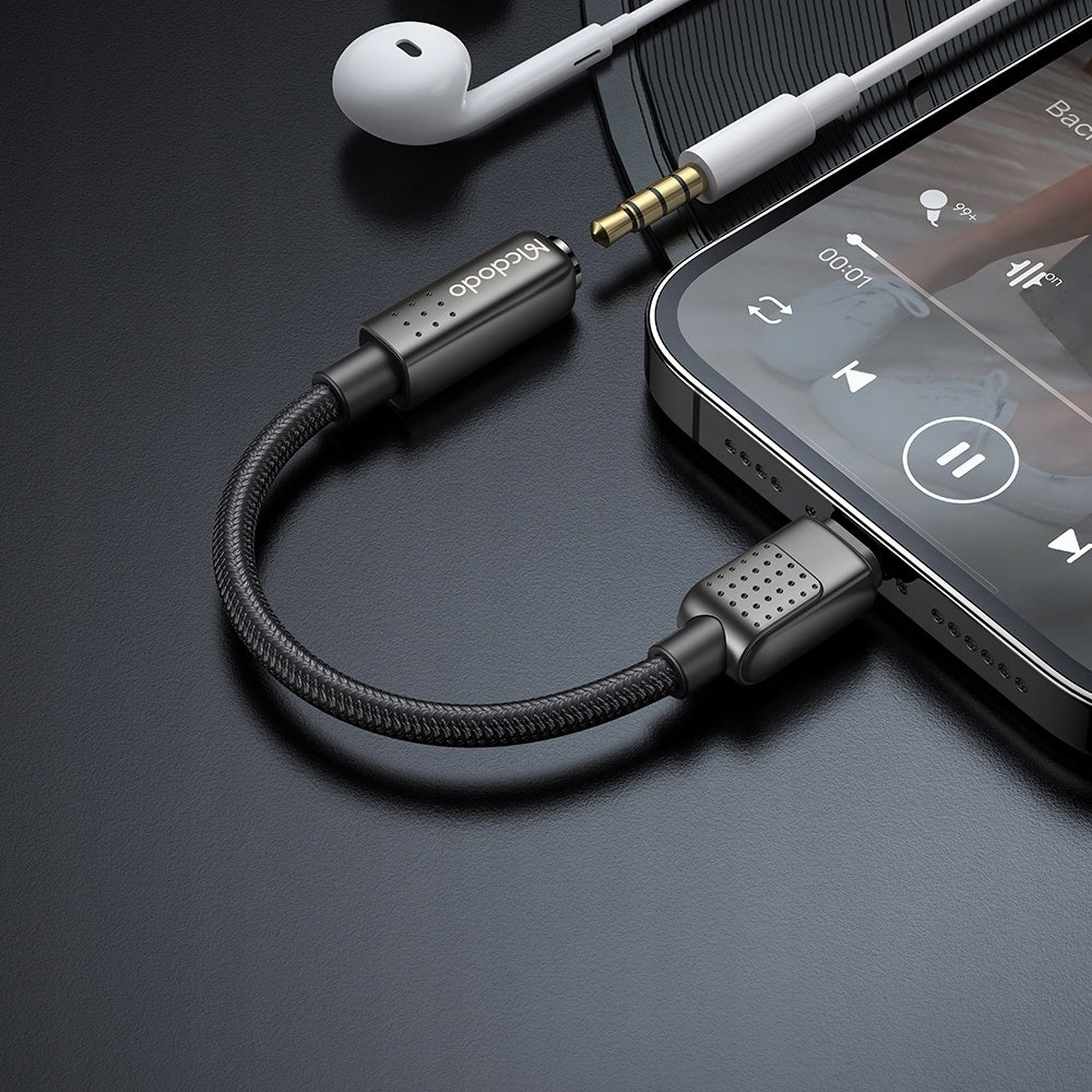 Audio Adapter Lightning - 3.5mm McDodo CA-5010, Zwart