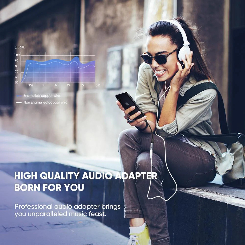 Audio Adapter Lightning - 3.5mm UGREEN US211 (30756), Zwart