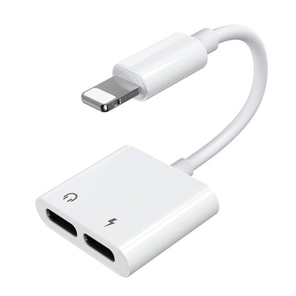 Audio Adapter Lightning - 2 x Lightning Joyroom S-Y104, Wit