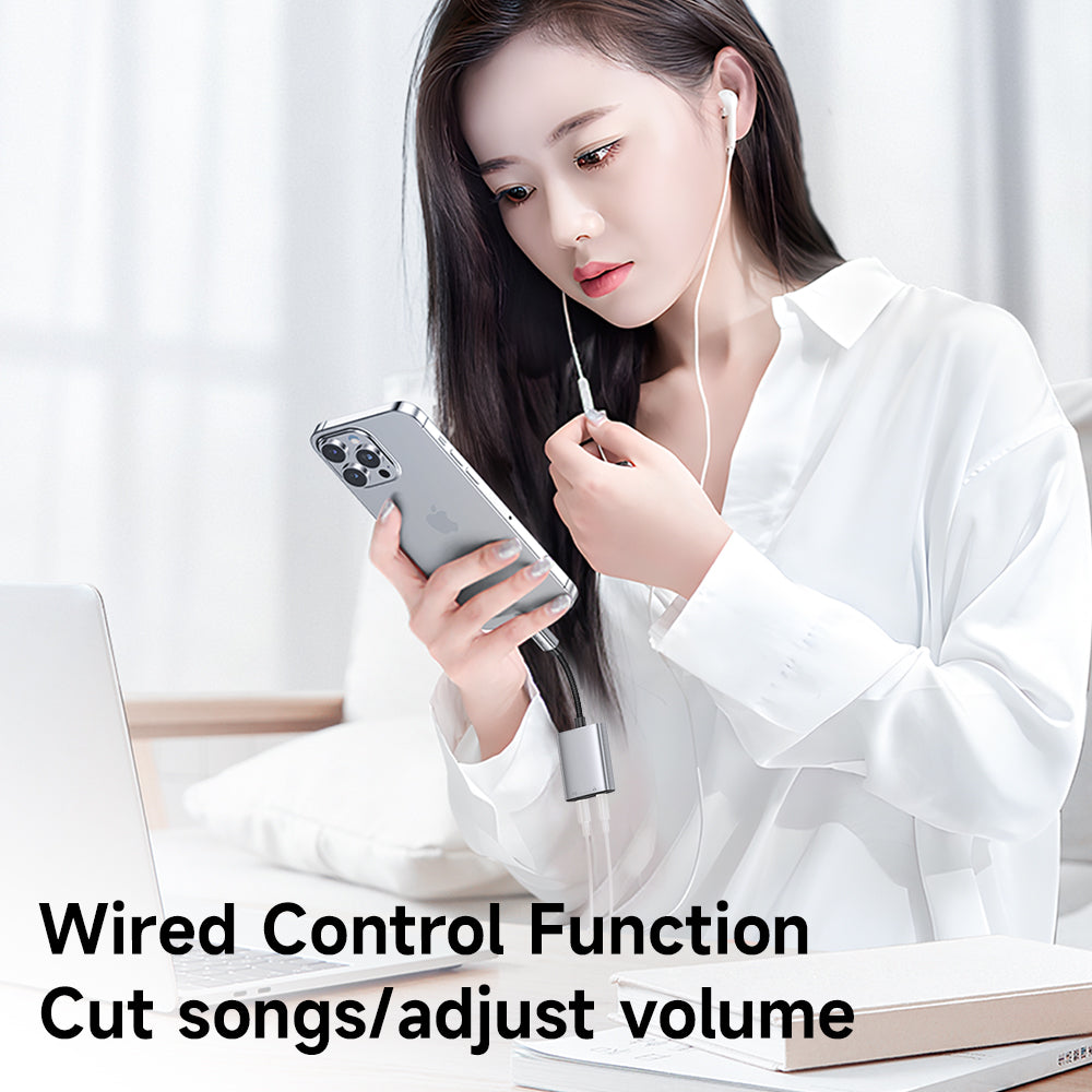 Audio Adapter Lightning - Lightning / 3.5mm McDodo CA-5540 Wales, Gri