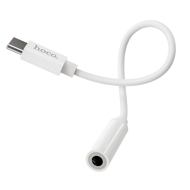 USB-C naar 3,5mm Audio-adapter HOCO LS30, Wit