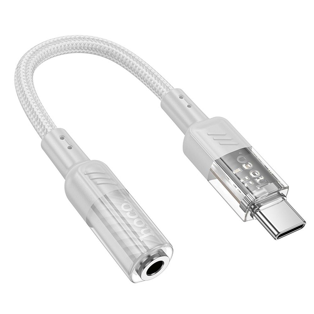 USB-C - 3,5 mm audio-adapter HOCO LS37, grijs 