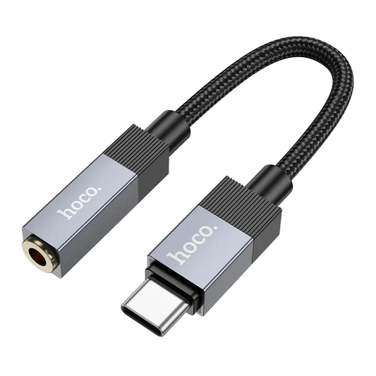 USB-C naar 3,5 mm Audio-adapter HOCO UPA32C, Zwart