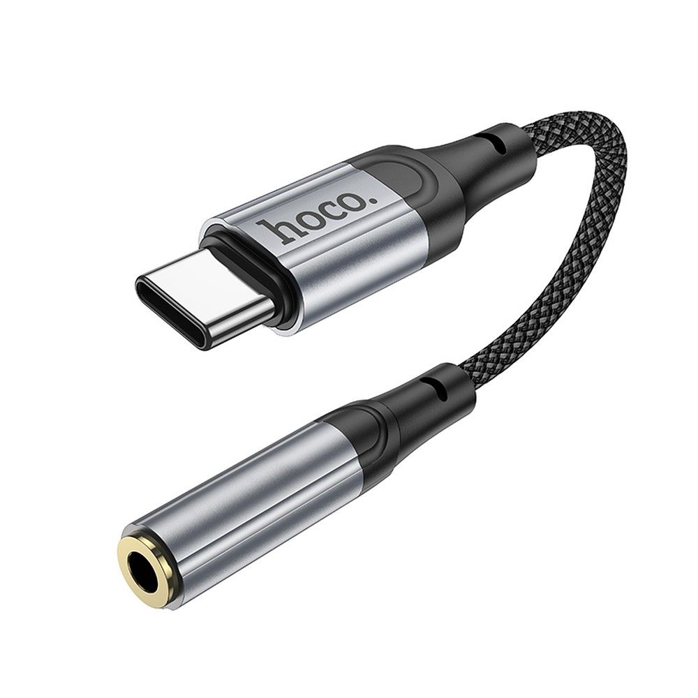 Audio Adapter USB-C - 3.5mm HOCO LS36, Grijs