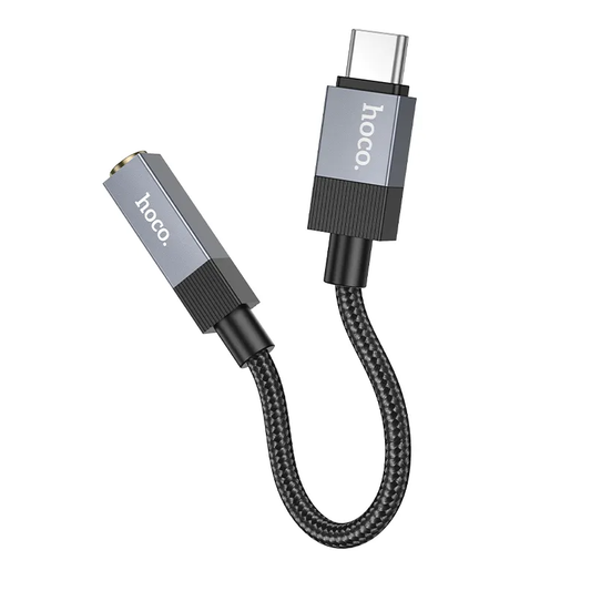 USB-C naar 3,5 mm Audio-adapter HOCO UPA32C, Zwart