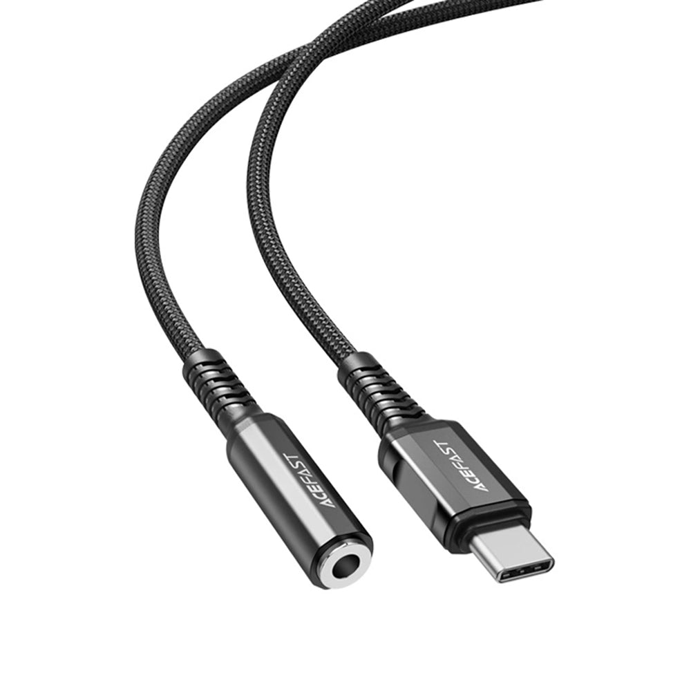 Audio Adapter USB-C - 3.5mm Acefast C1-07, Zwart