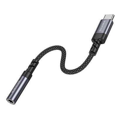 USB-C naar 3,5mm Audio-adapter Borofone BV24, Grijs