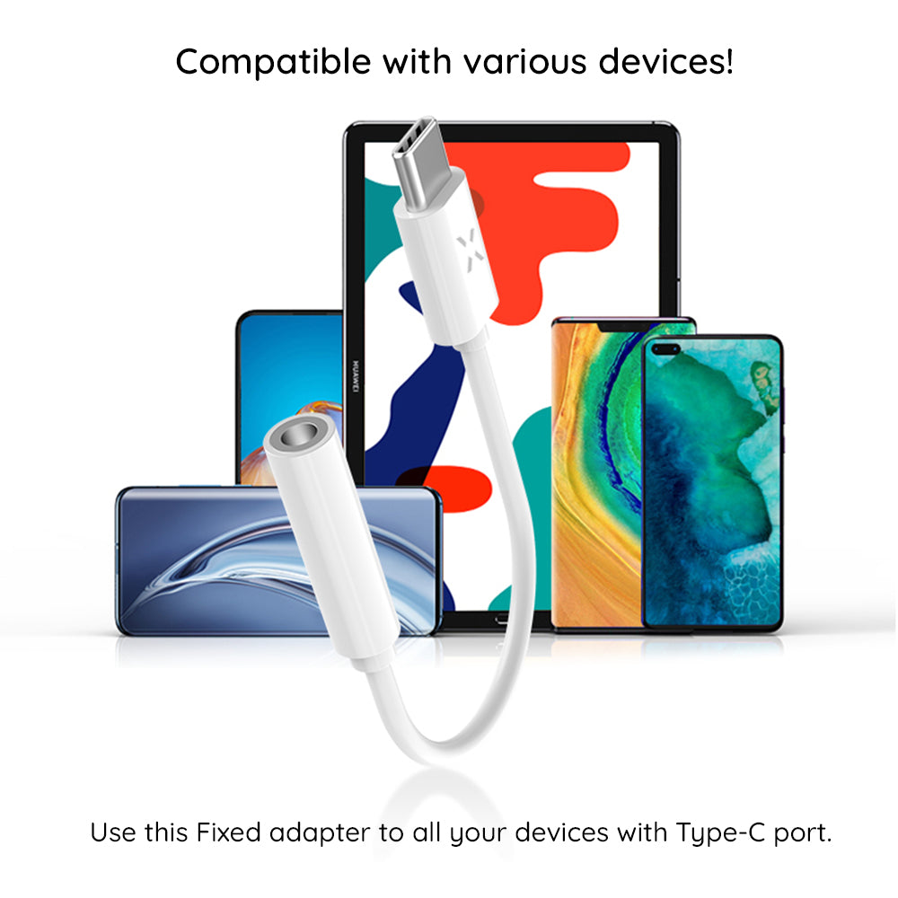 Audio Adapter USB-C - 3.5mm Fixed, Wit
