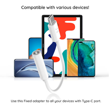 Audio Adapter USB-C - 3.5mm Fixed, Wit