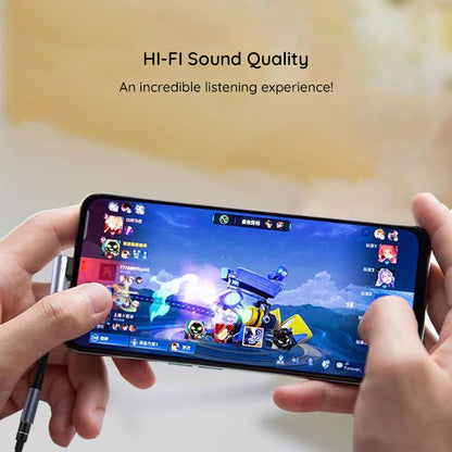 Audio Adapter USB-C - 3.5mm Techsuit AC7 MusicDox, Grijs