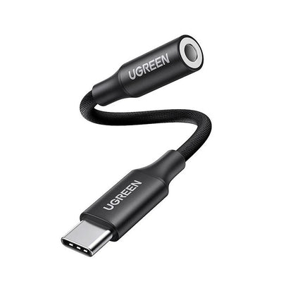 Audio Adapter USB-C - 3.5mm UGREEN AV161, Zwart