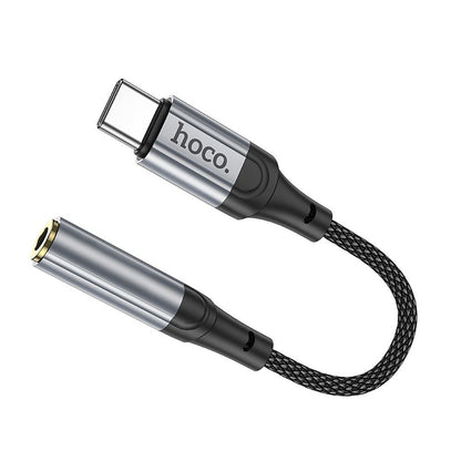 Audio Adapter USB-C - 3.5mm HOCO LS36, Grijs