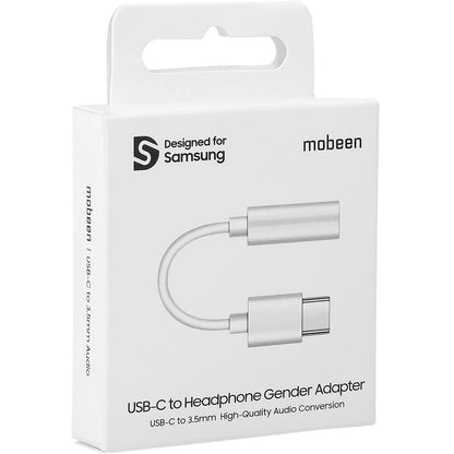 Audio Adapter USB-C - 3.5mm Mobeen by Samsung, Wit GP-TGU023AEAWW