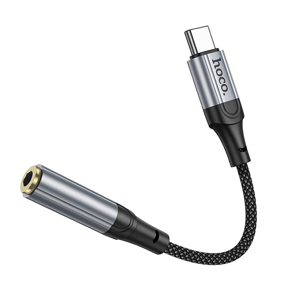 Audio Adapter USB-C - 3.5mm HOCO LS36, Grijs