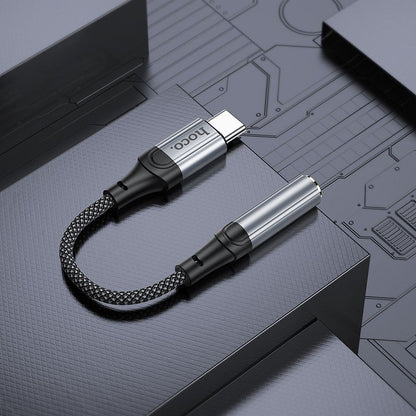 Audio Adapter USB-C - 3.5mm HOCO LS36, Grijs