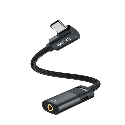 Audio Adapter USB-C - USB-C / 3.5mm McDodo CA-1880, Zwart