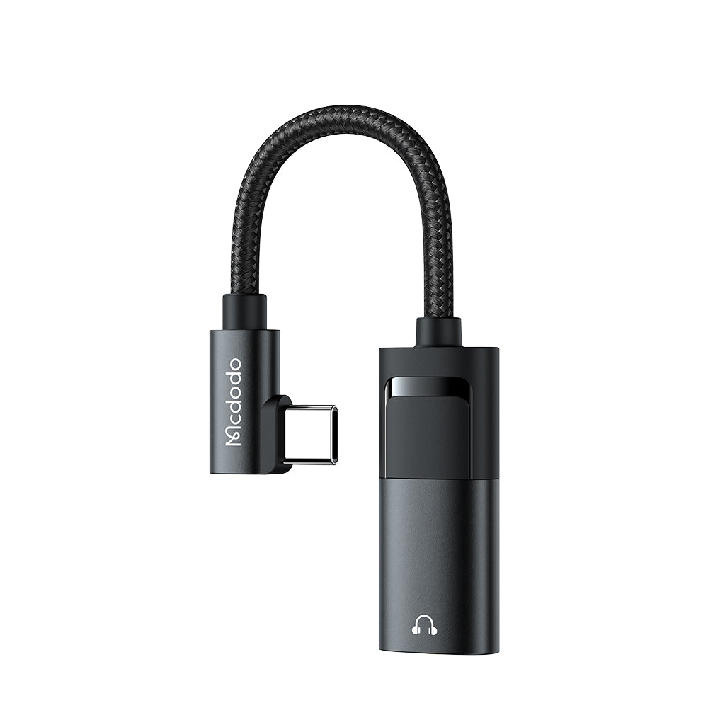 Audio Adapter USB-C - USB-C / 3.5mm McDodo CA-1880, Zwart