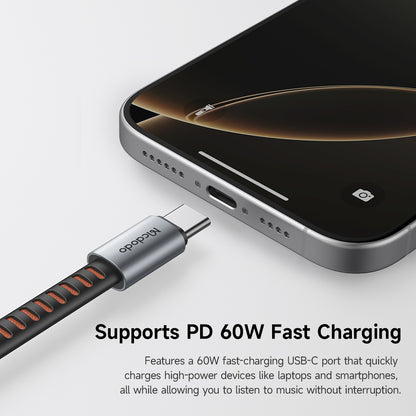 Audio Adapter USB-C - USB-C / 3.5mm McDodo CA-3120, Grijs