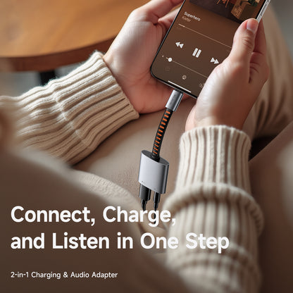 Audio Adapter USB-C - USB-C / 3.5mm McDodo CA-3120, Grijs