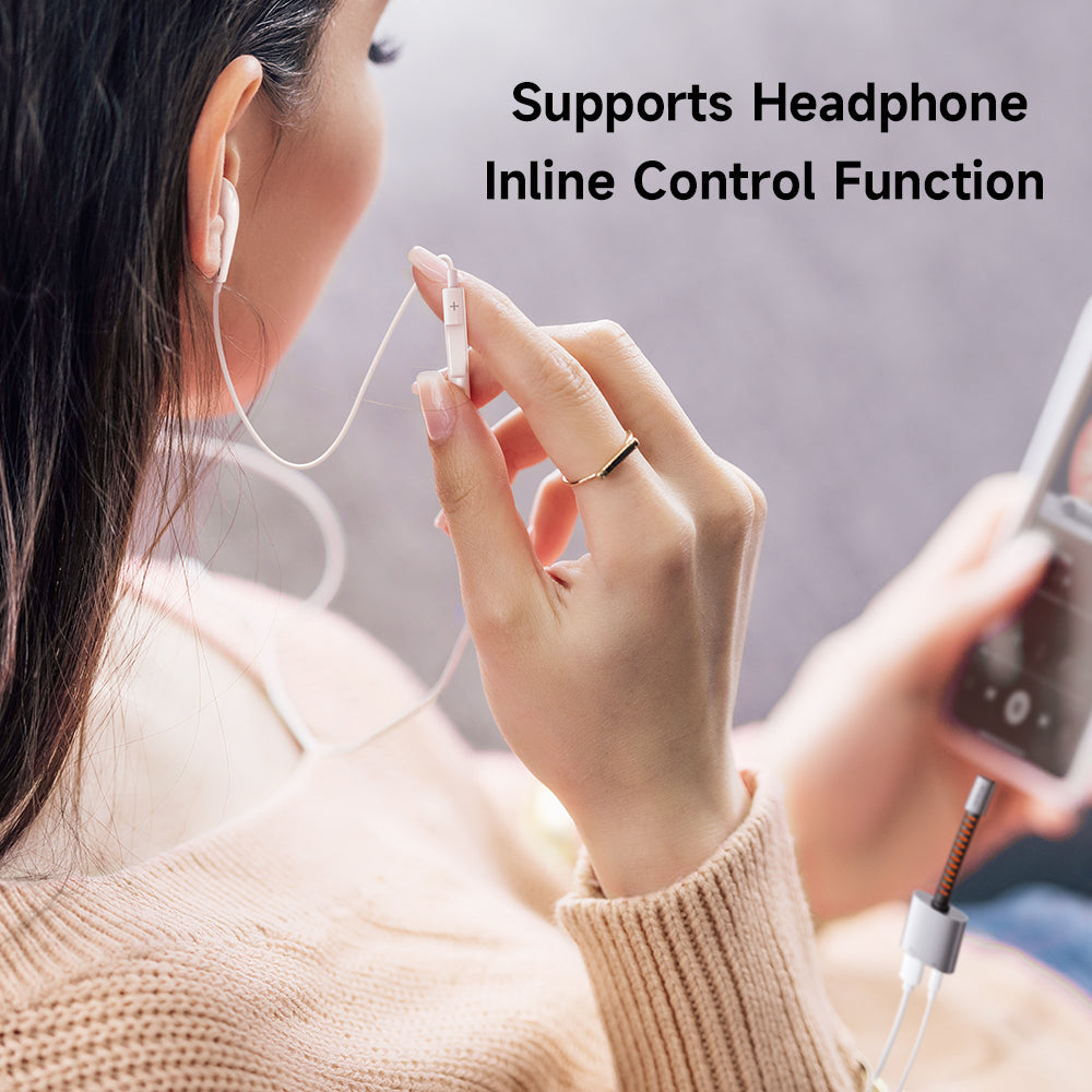 Audio Adapter USB-C - USB-C / 3.5mm McDodo CA-3120, Grijs