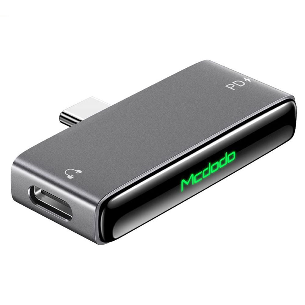Audio Adapter USB-C - USB-C / USB-C McDodo CA-7670, Zwart